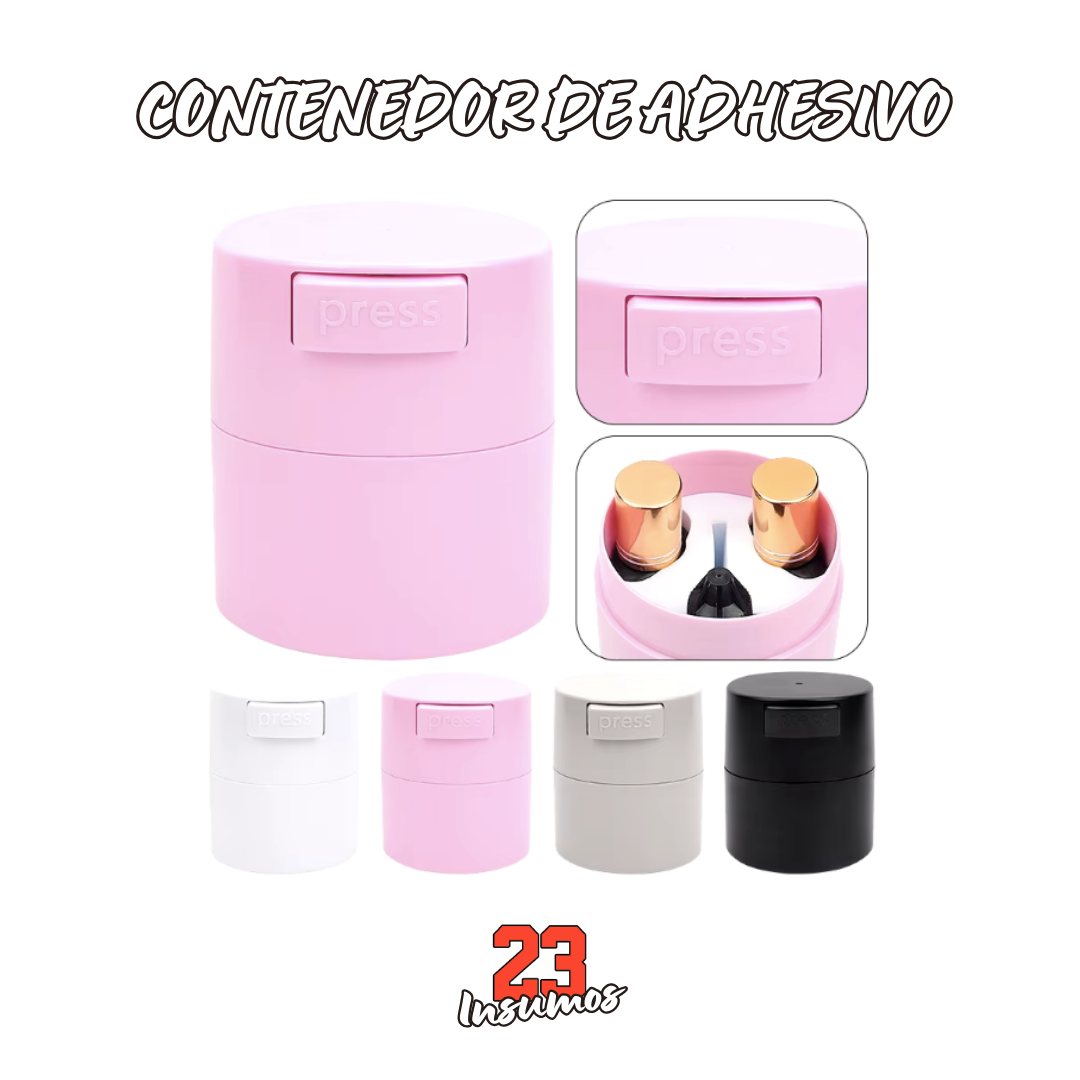 Contenedor adhesivo