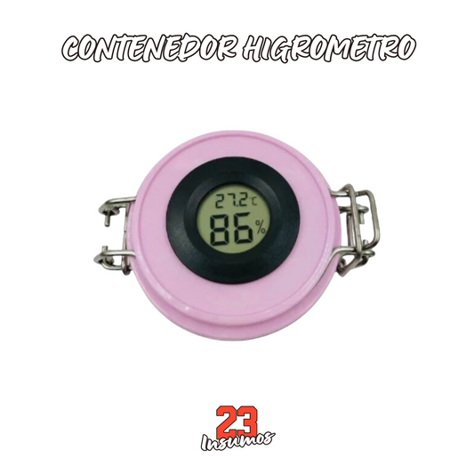 Contenedor adhesivo higrometro